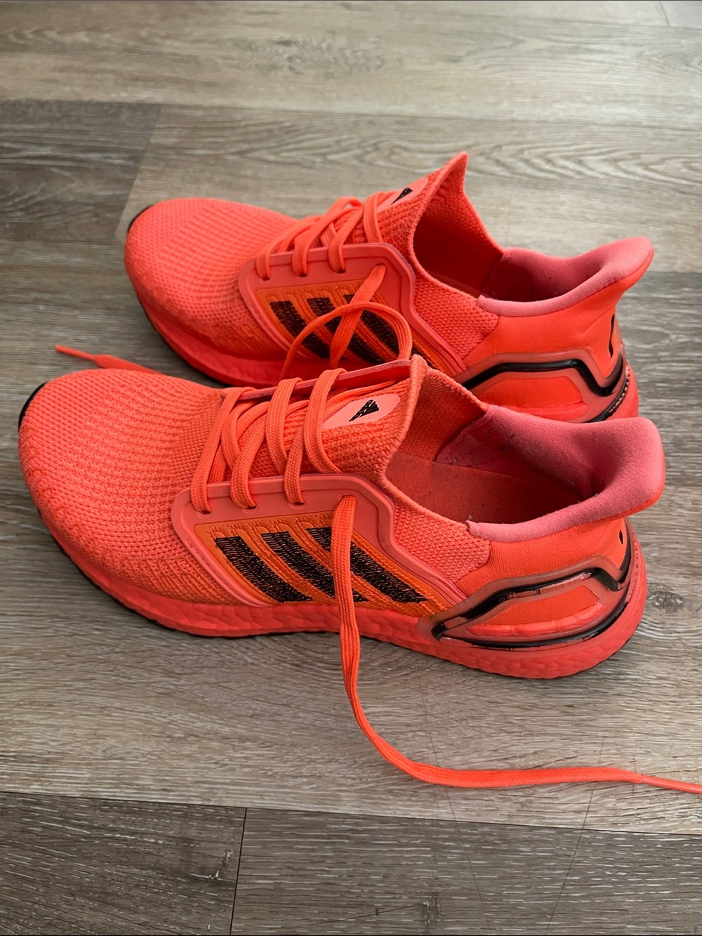 Adidas ultra boost neon orange sneakers 6.5m